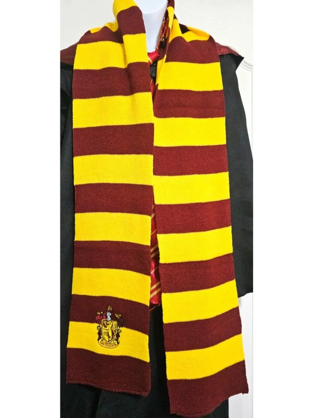 Harry Potter Cloak Robe Costume Boys 7-8 Hooded Wand Tie Hedwig Plush Glasses